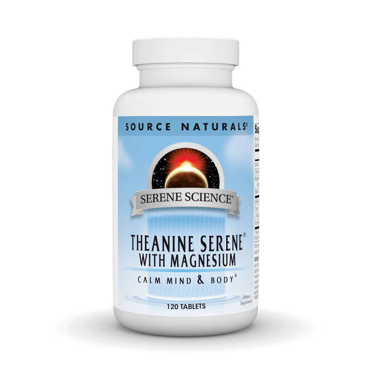 Source Naturals frasco frontal mostrando 120 tabletas y beneficios claros