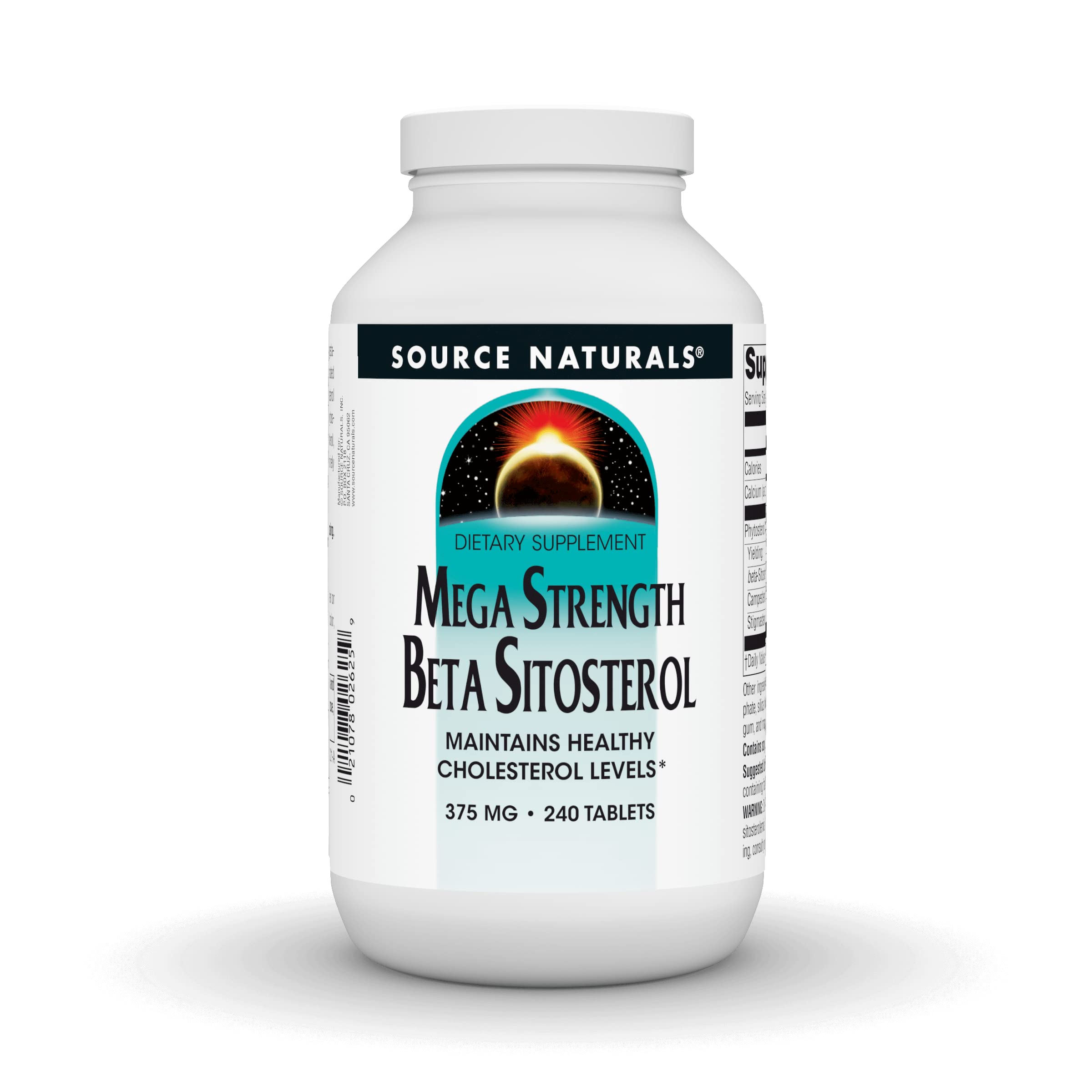 Source Naturals frasco frontal mostrando etiqueta clara y beneficio vegetal
