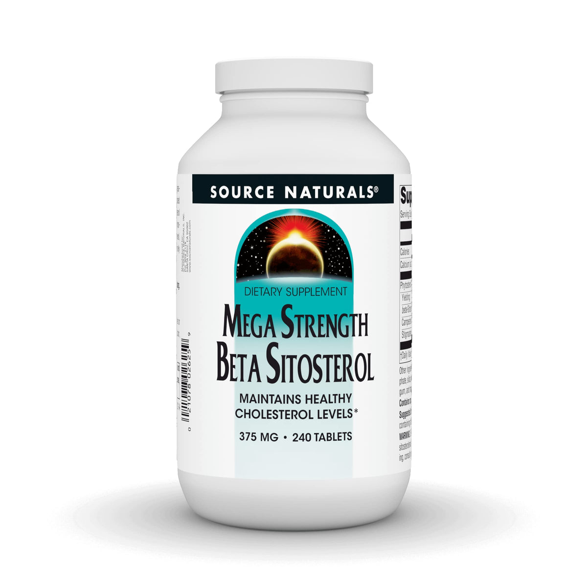 Source Naturals frasco frontal mostrando etiqueta clara y beneficio vegetal