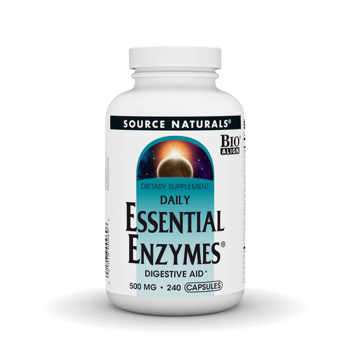 Source Naturals frasco frontal, etiqueta clara y beneficio de soporte digestivo