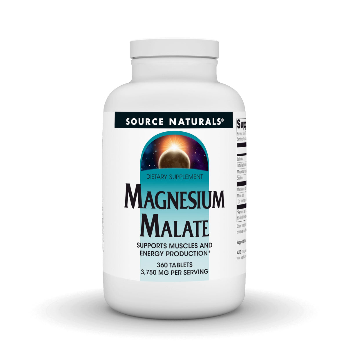 Source Naturals frente del envase mostrando 360 tabletas y beneficios clave