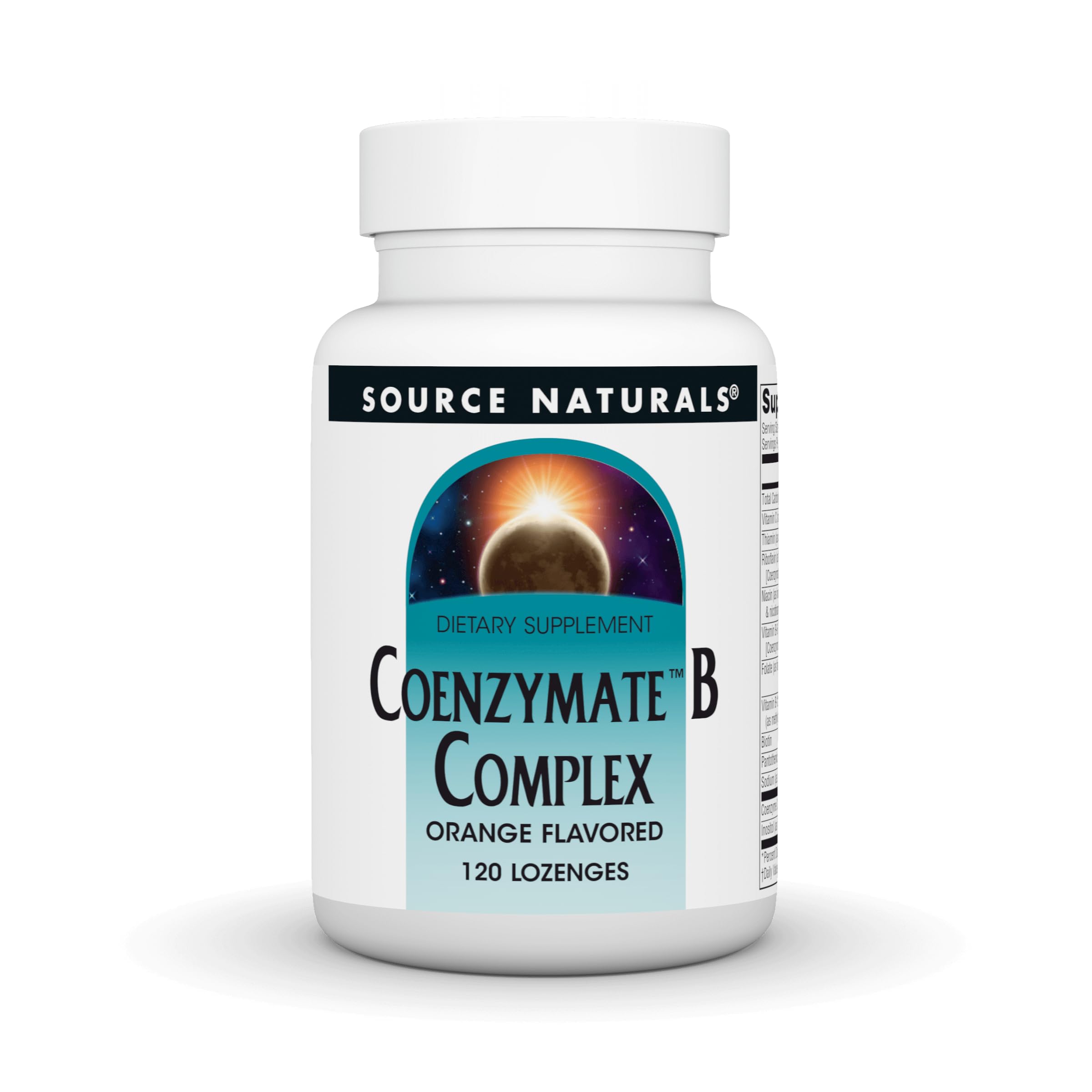 Source Naturals envase frontal mostrando pastillas naranja y beneficios visibles