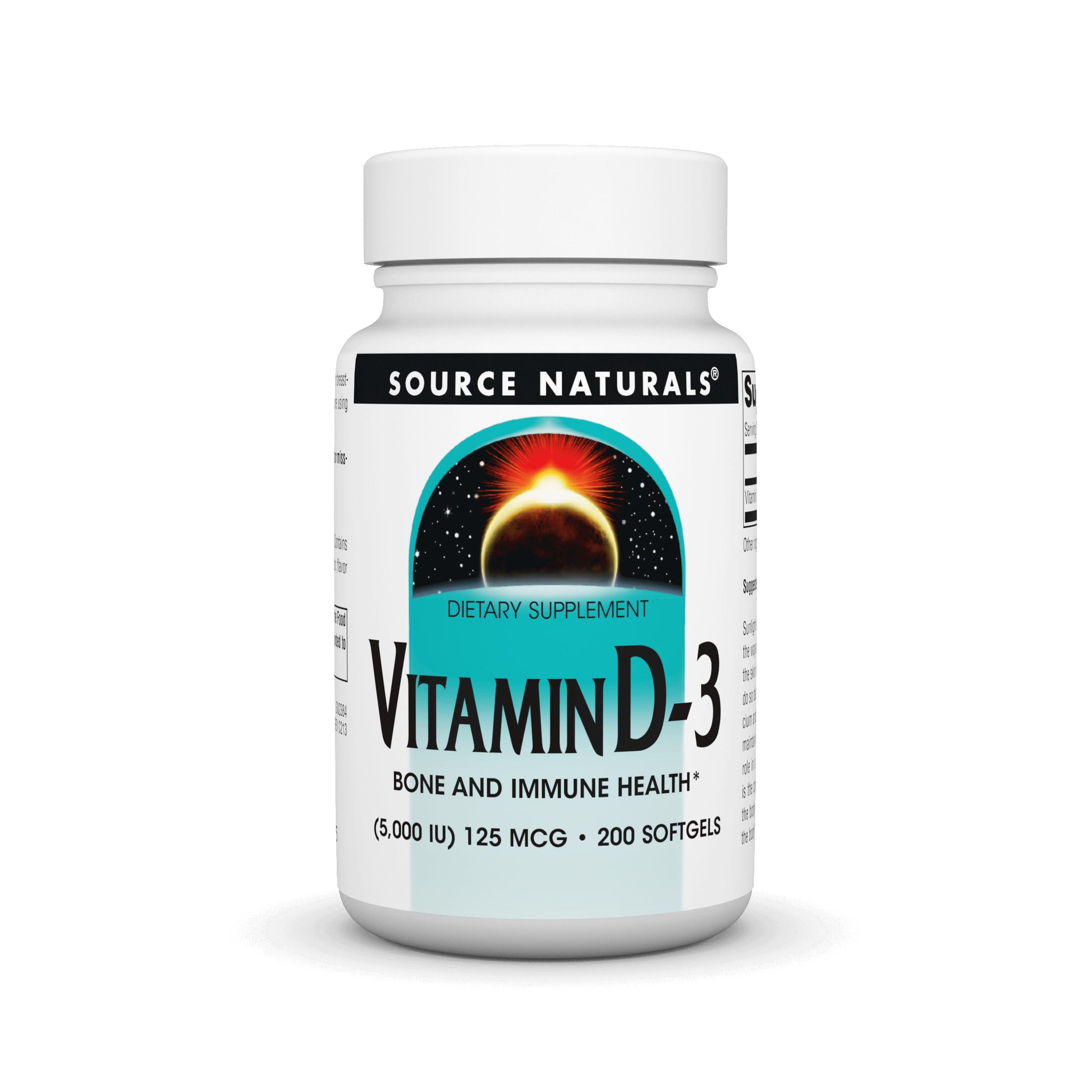 Source Naturals frente del envase mostrando 200 softgels y claridad de dosis