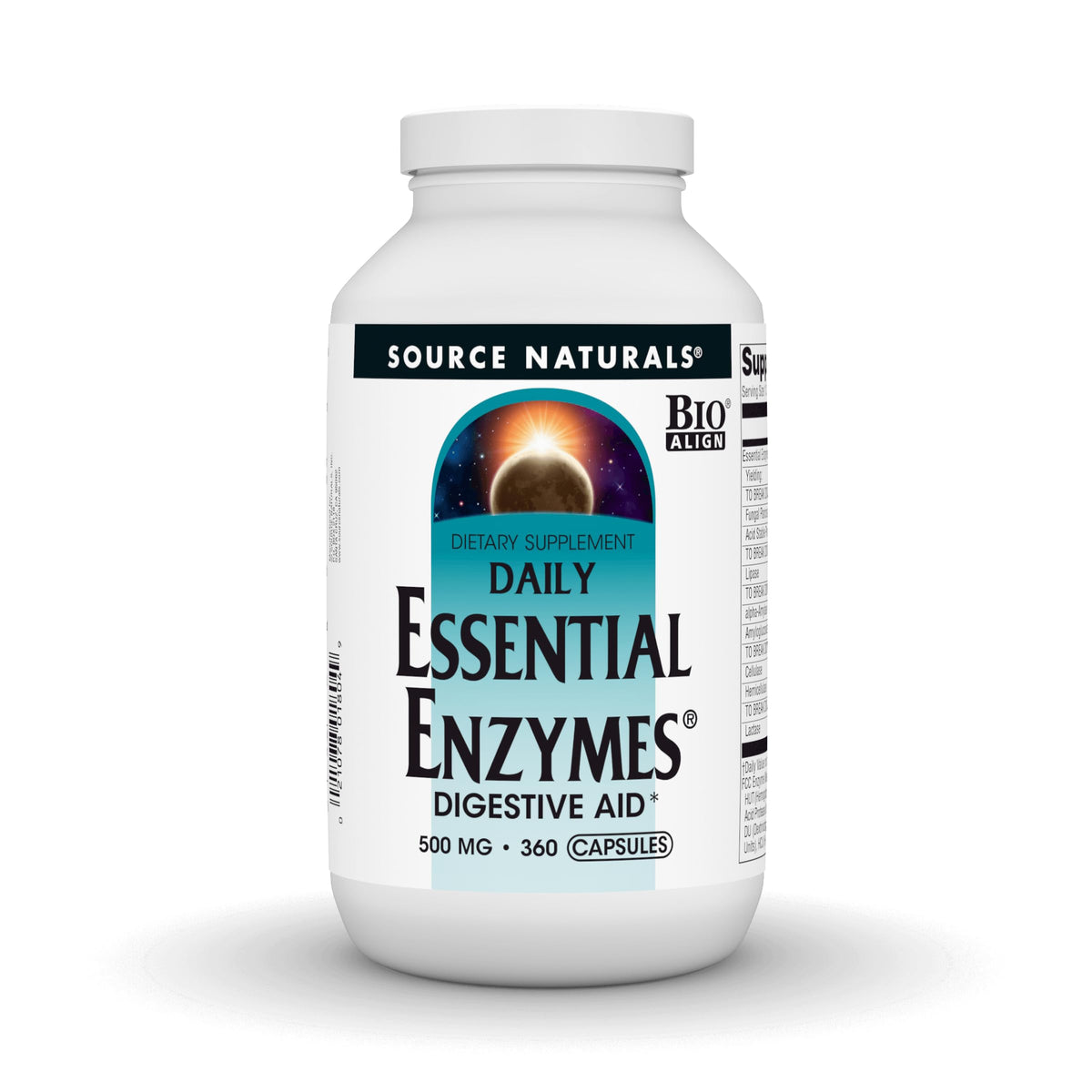 Source Naturals envase frontal mostrando cantidad y tamaño como beneficio