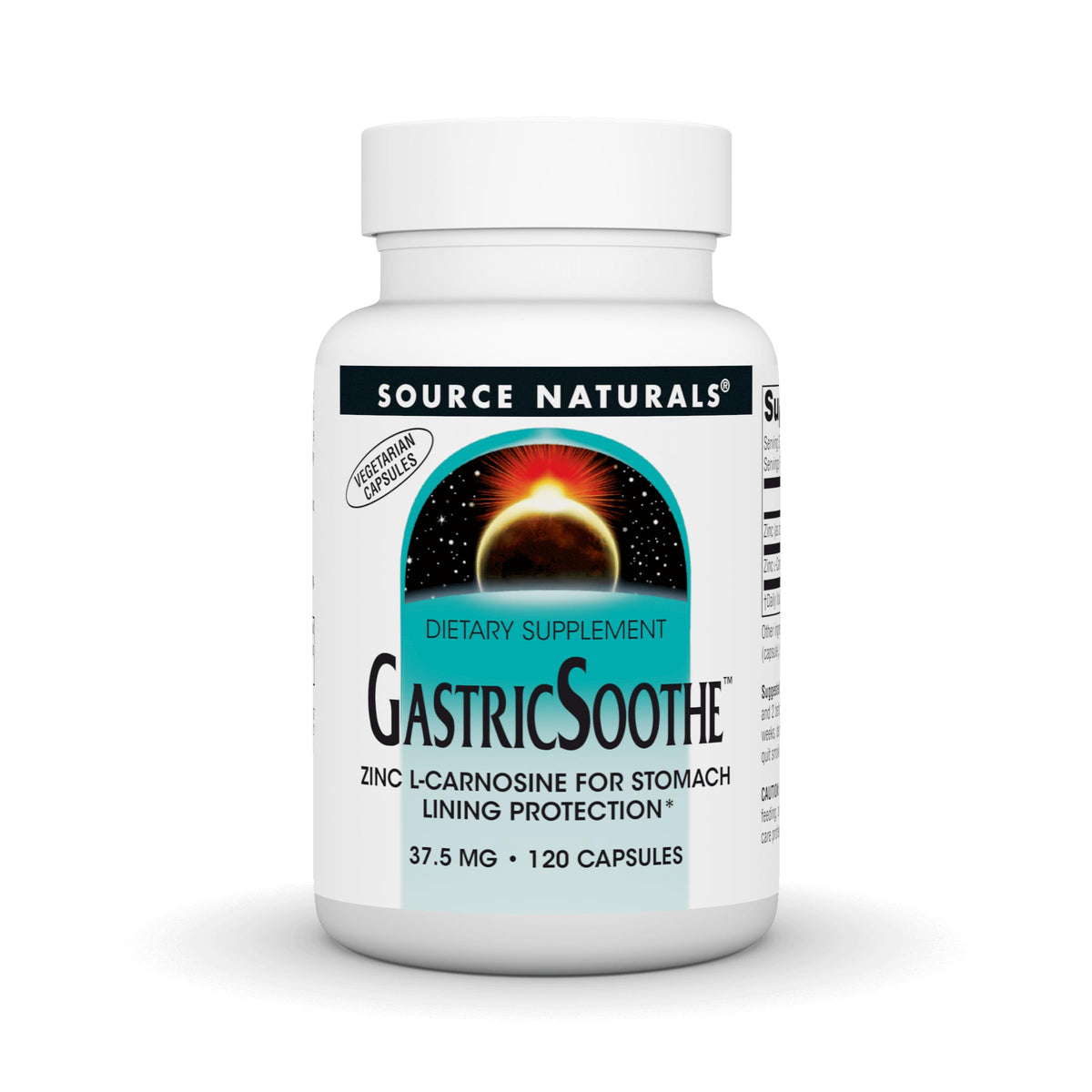 Source Naturals frasco frontal mostrando 120 cápsulas vegetales y ventaja de presentación grande