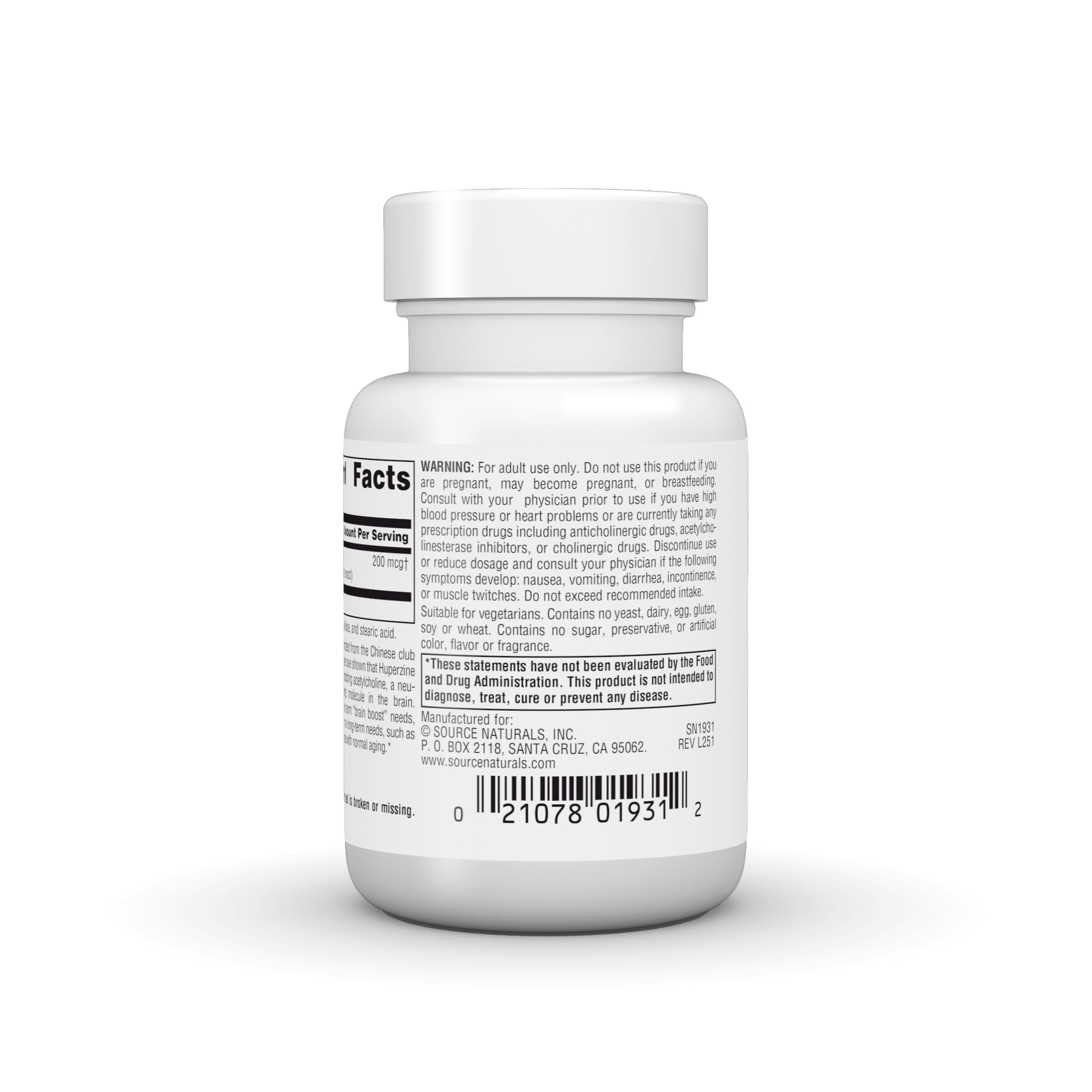 Source Naturals envase abierto con tabletas visibles, beneficio de suministro