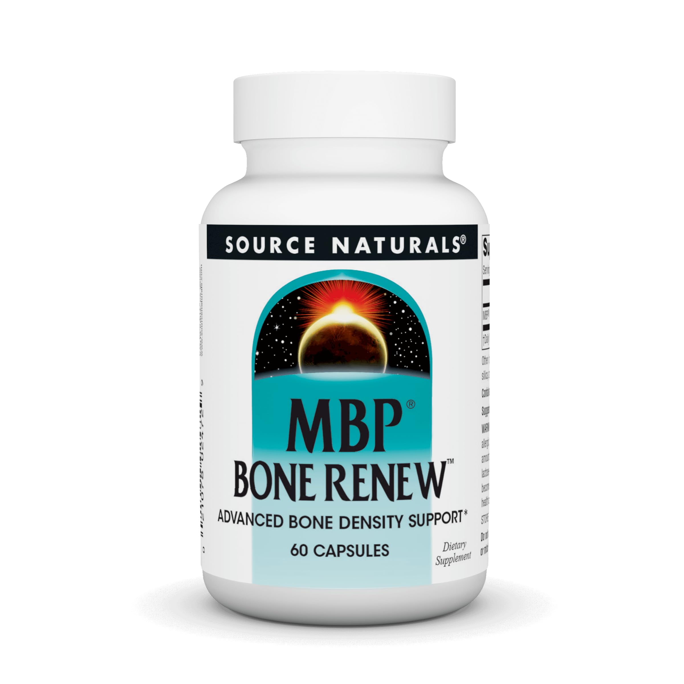 Source Naturals envase frontal que muestra MBP Bone Renew y clara presentación