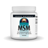 Source Naturals envase frontal de MSM mostrando presentación de 35 oz y claridad del producto