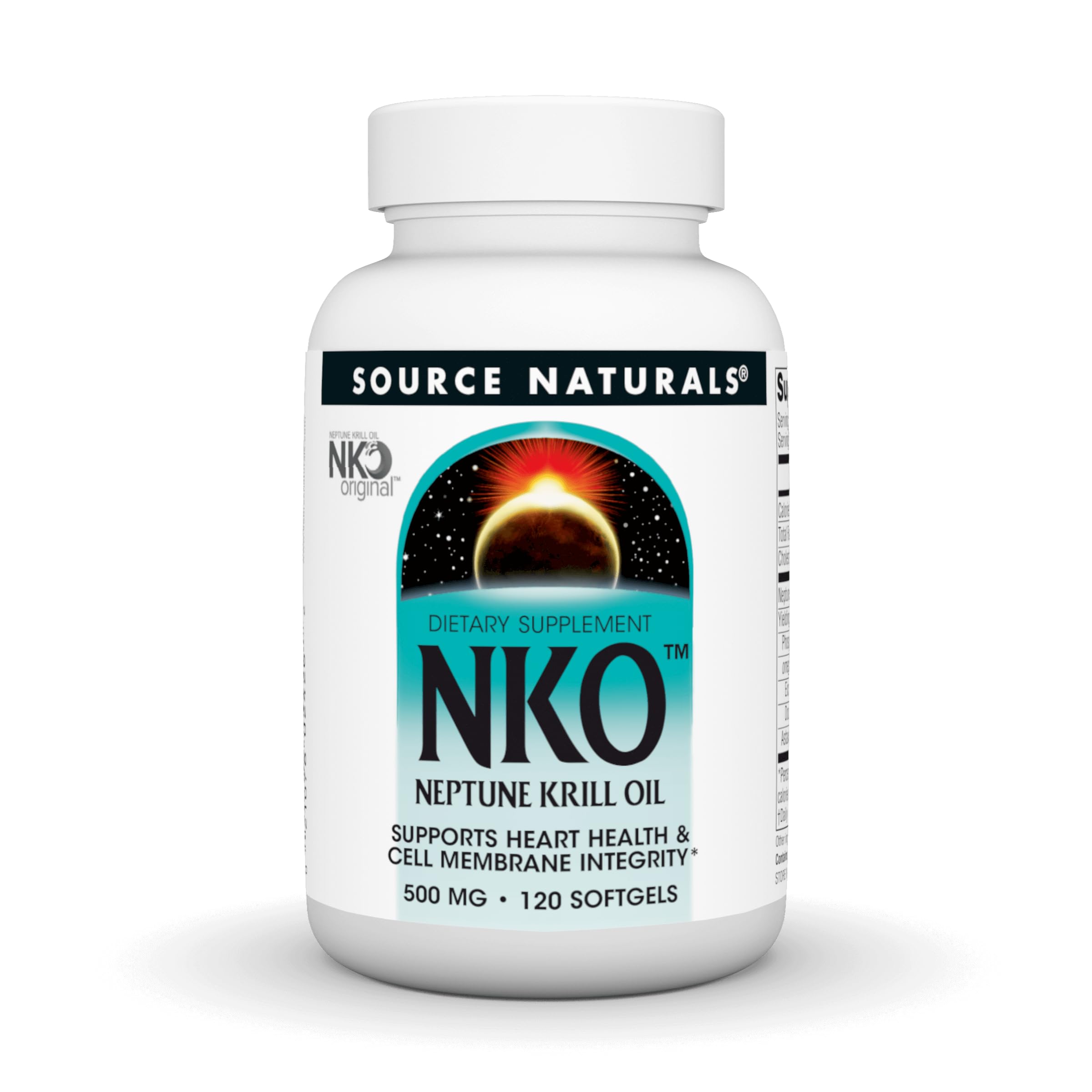 Source Naturals envase NKO Neptune Krill Oil 120 cápsulas, presentación clara y profesional