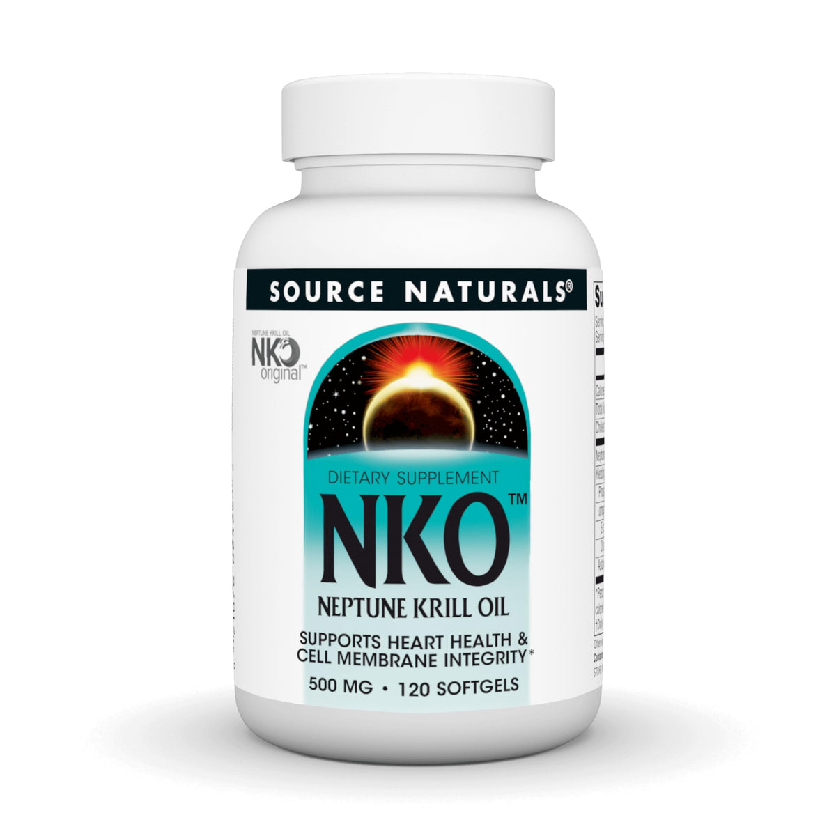 Source Naturals envase NKO Neptune Krill Oil 120 cápsulas, presentación clara y profesional