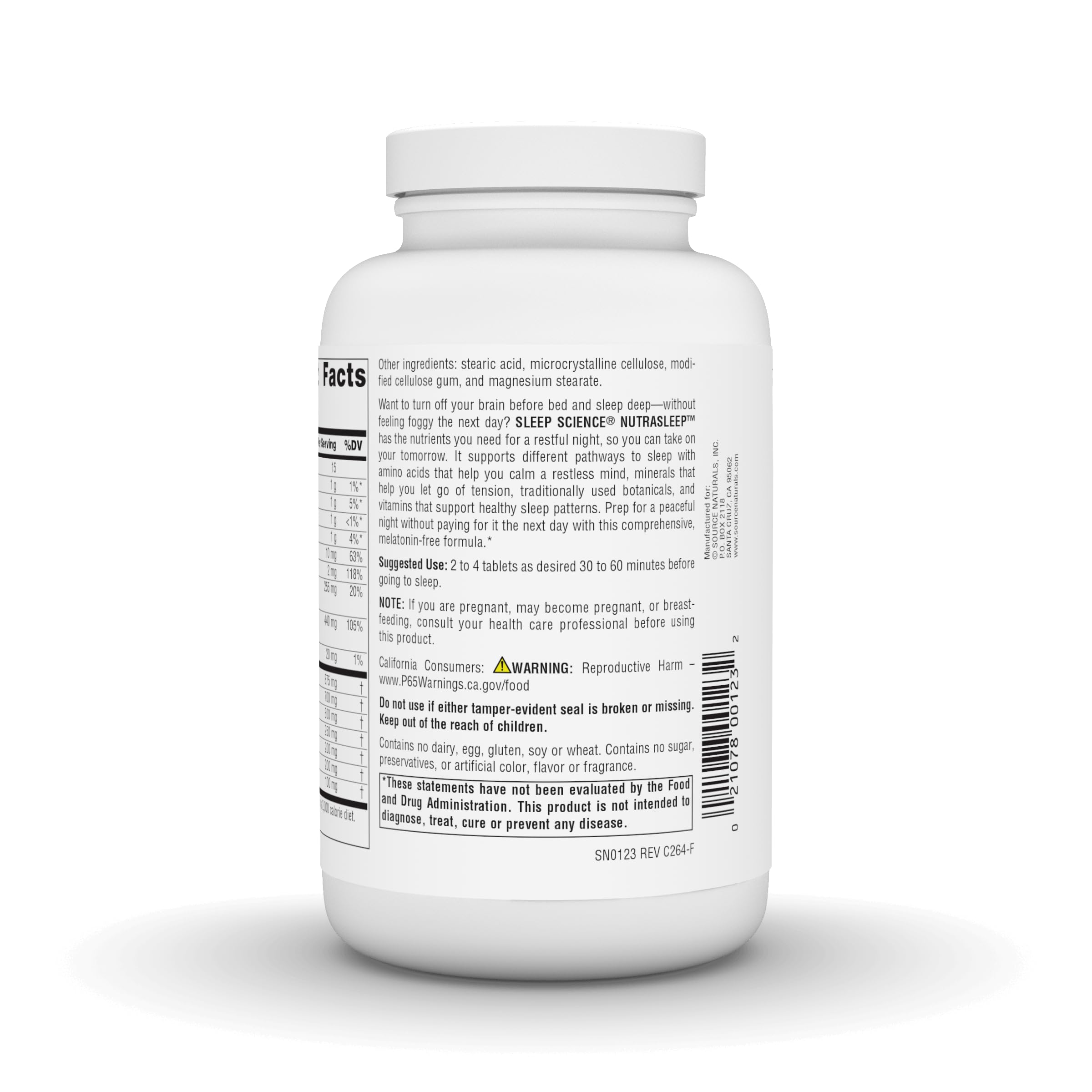 Source Naturals ingredientes clave destacados para apoyo a la relajación