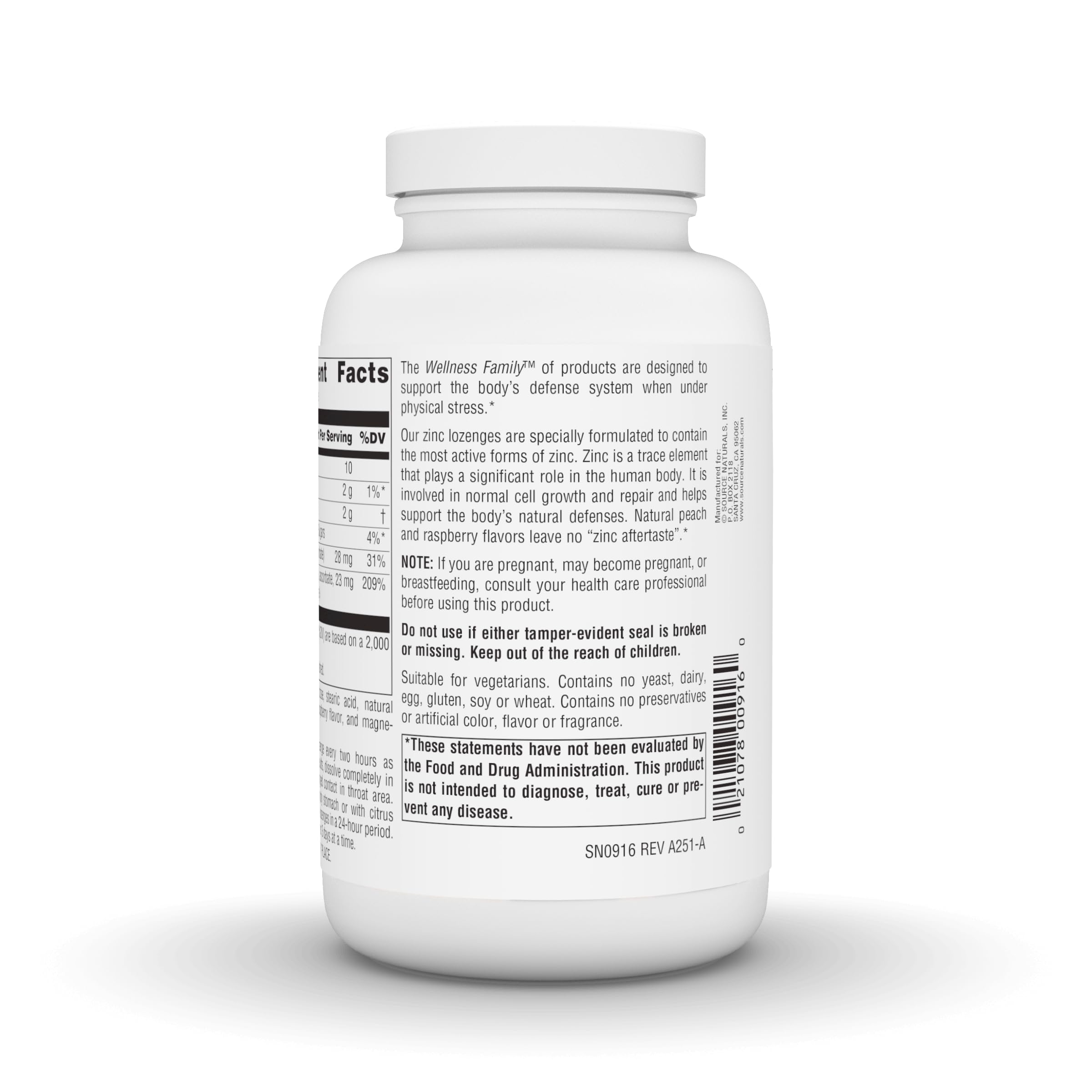Source Naturals pastilla disolviéndose en boca para contacto prolongado