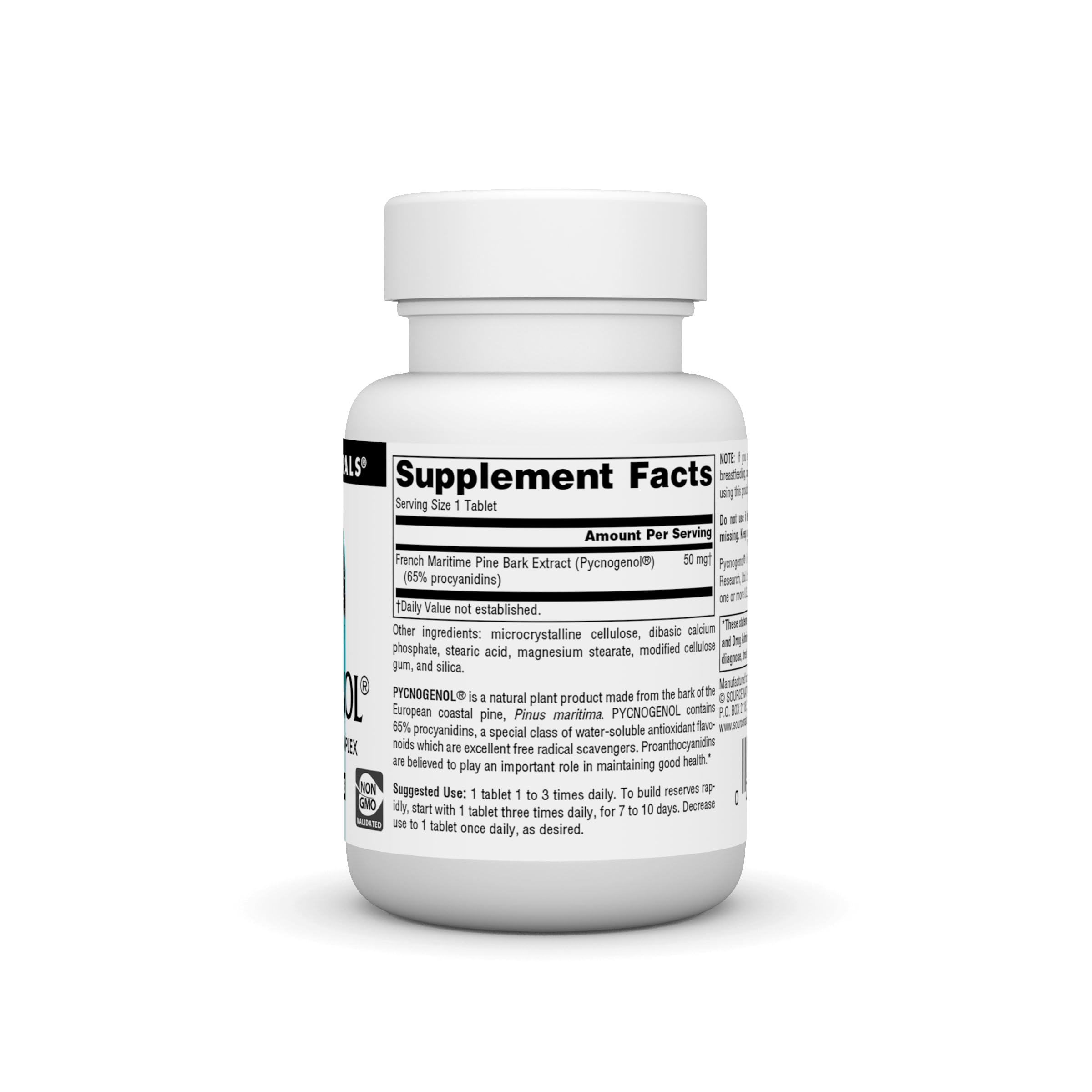 Source Naturals detalle de tableta para ver textura y dosificación fácil
