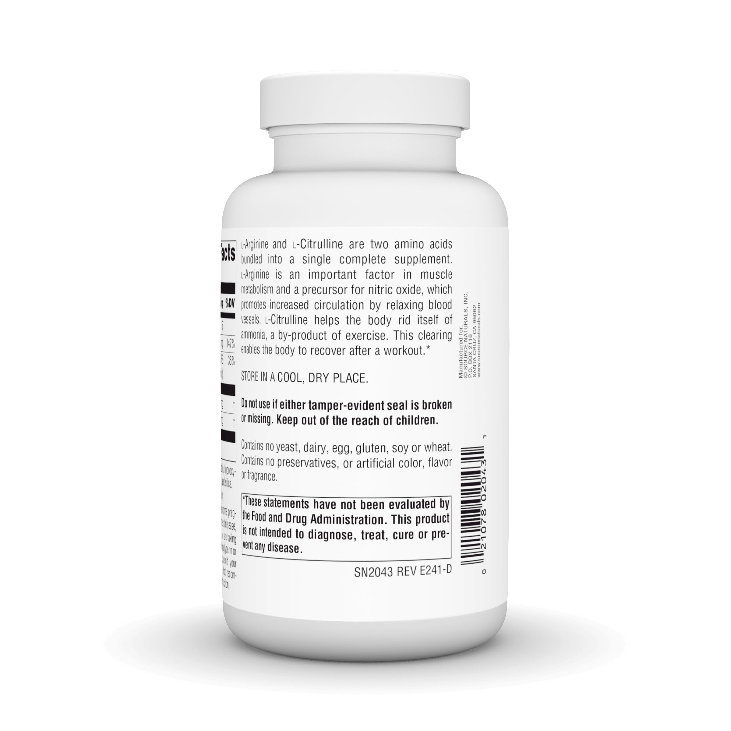 Source Naturals tableta en mano mostrando escala y facilidad de dosificación