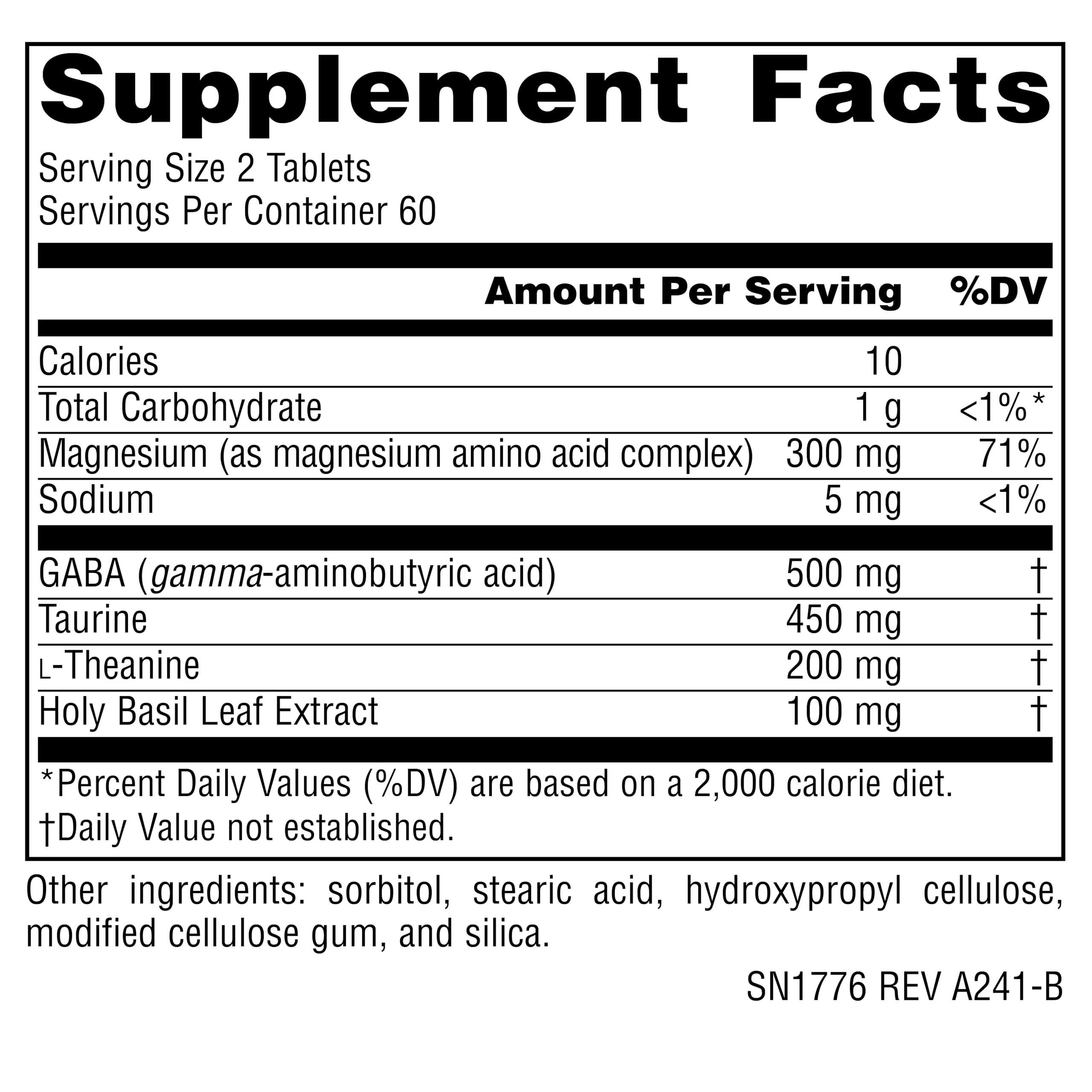 Source Naturals tabletas sobre fondo sereno sugeriendo relajación