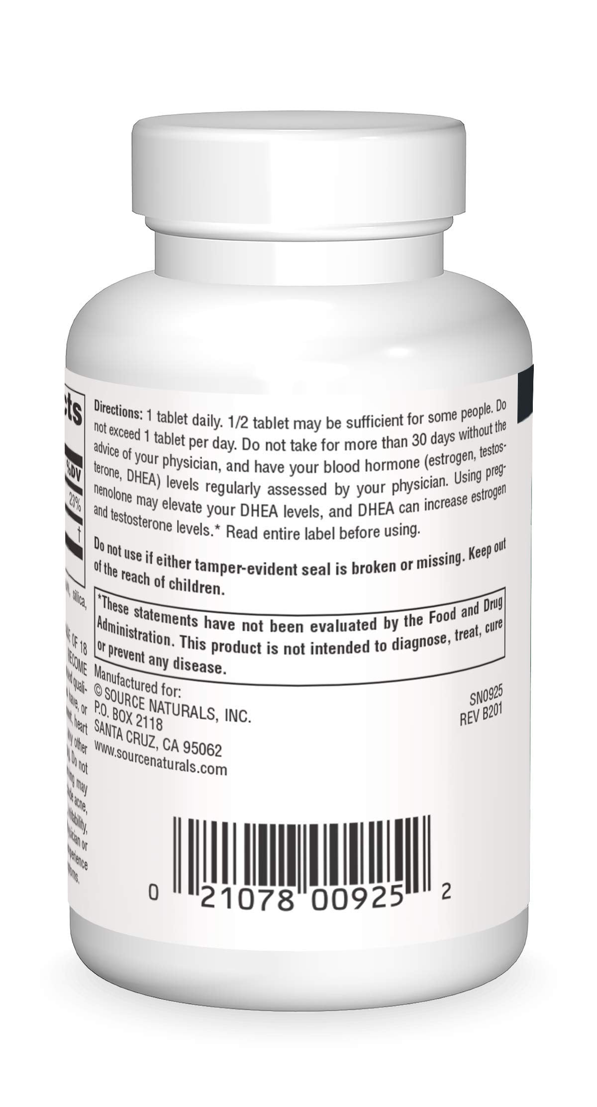Source Naturals tabletas en mano mostrando tamaño práctico y facilidad de dosificación