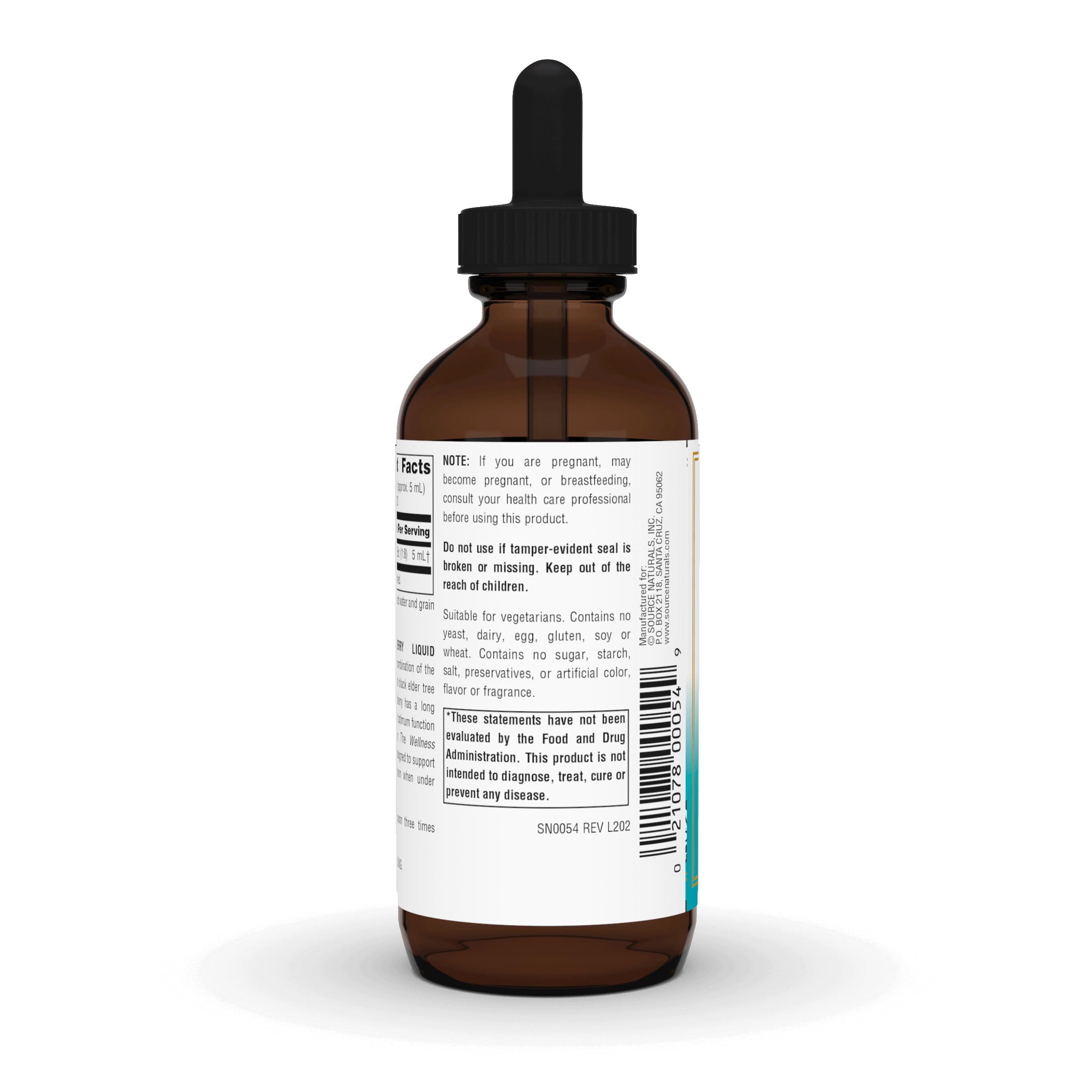 Source Naturals gota de extracto líquido destacando concentración y pureza