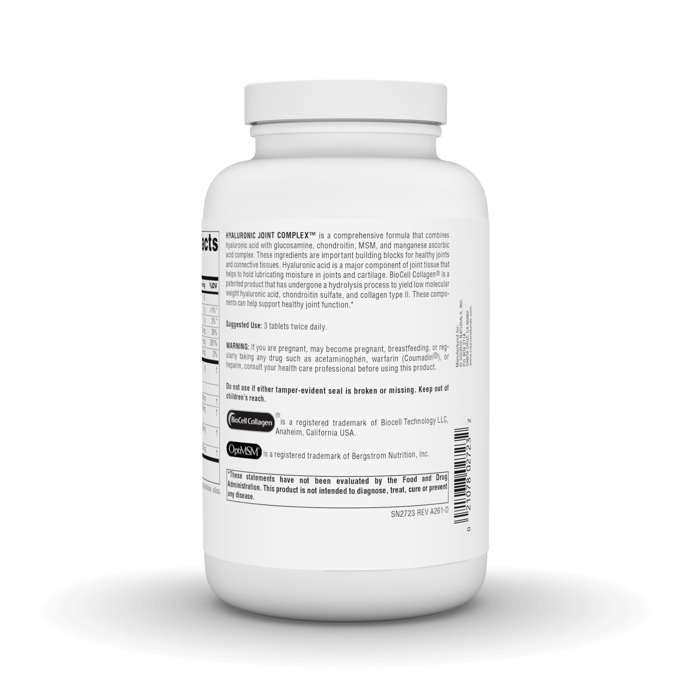 Source Naturals ingredientes en polvo representando pureza y soporte de lubricación