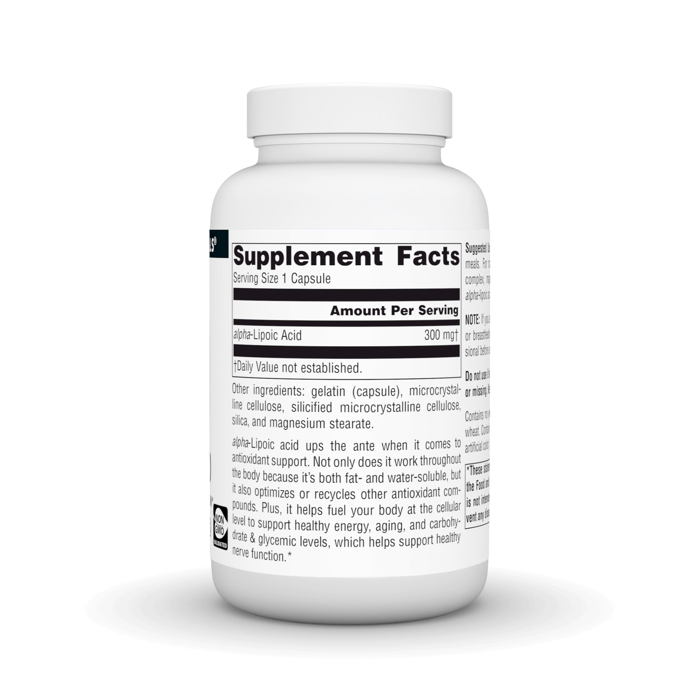 Source Naturals etiqueta y contenido en detalle mostrando dosis 300 mg