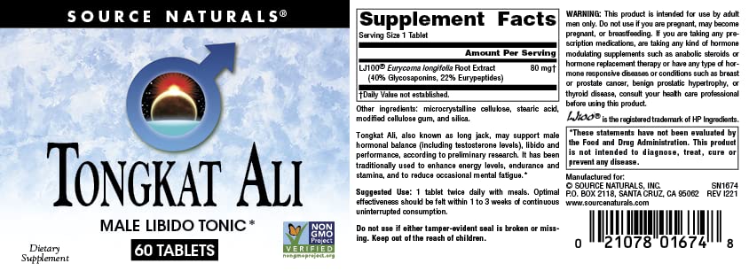 Source Naturals etiqueta del envase con certificaciones y control de calidad