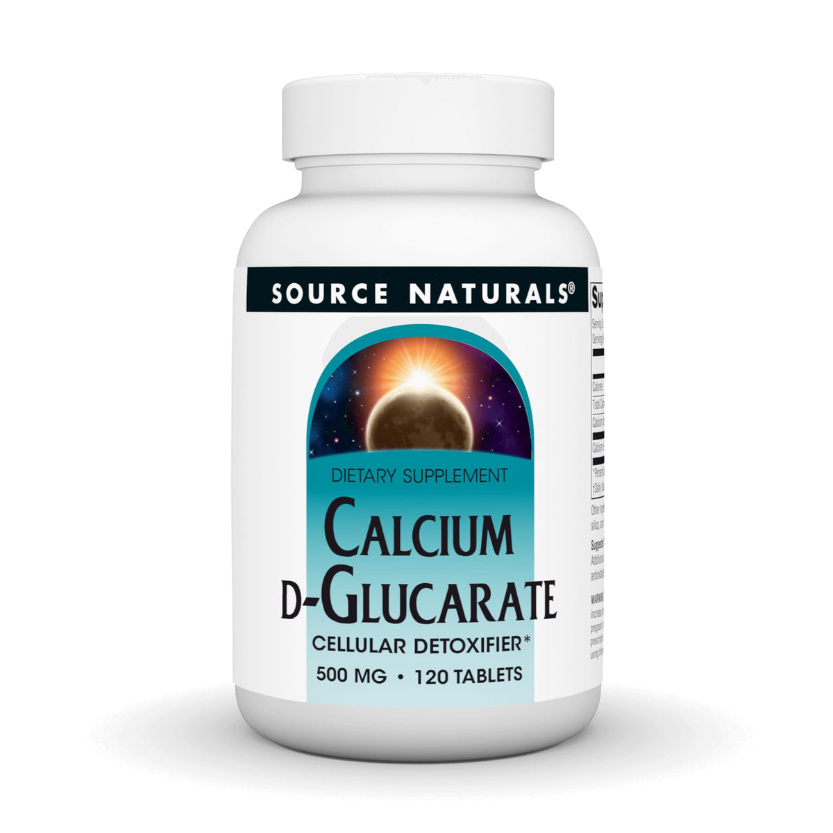 Source Naturals frasco frontal mostrando 120 tabletas y beneficios claros