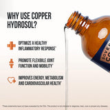 Sovereign Copper etiqueta en primer plano que destaca ingredientes y certificaciones