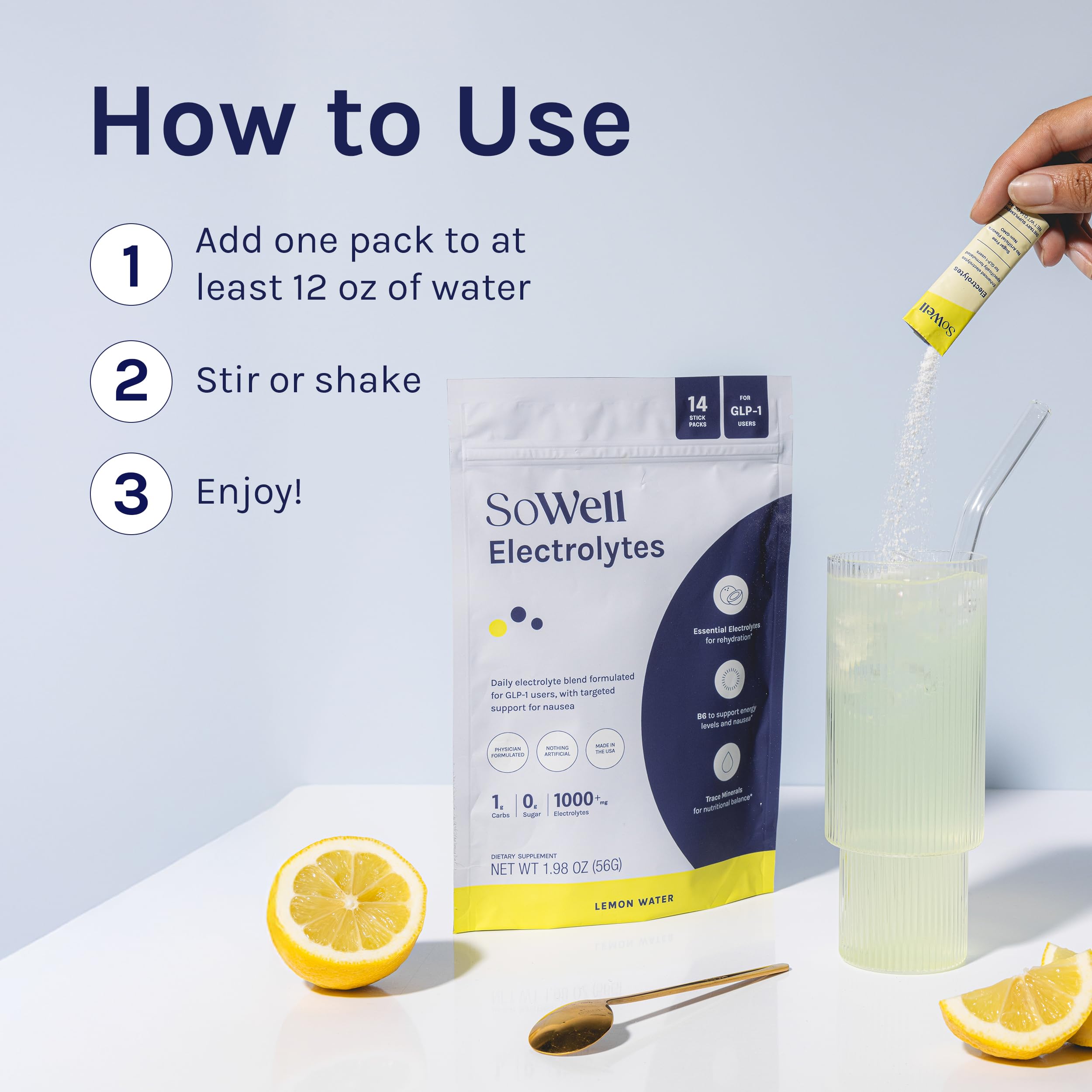 SoWell etiqueta nutricional en detalle con minerales y vitaminas