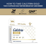 Soy Sano calcitrin gold botella abierta que ilustra presentación y acceso práctico