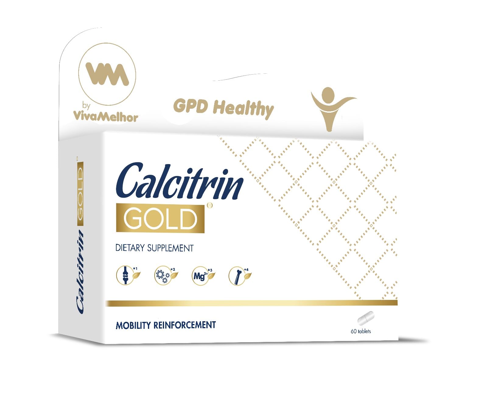 Soy Sano calcitrin gold frente del envase mostrando diseño y dosis beneficiosa