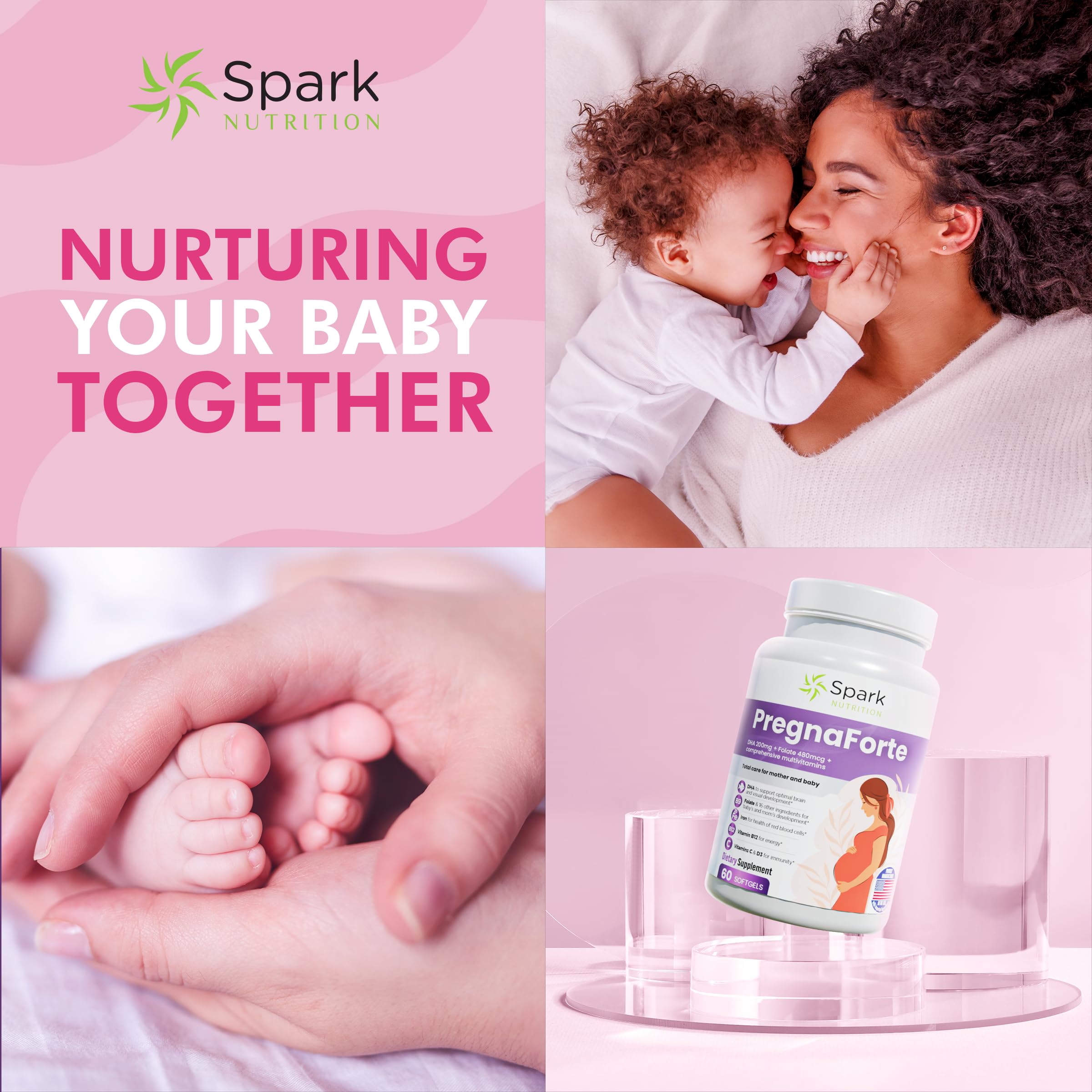 Spark Nutrition etiqueta con lista de ingredientes y dosis legible
