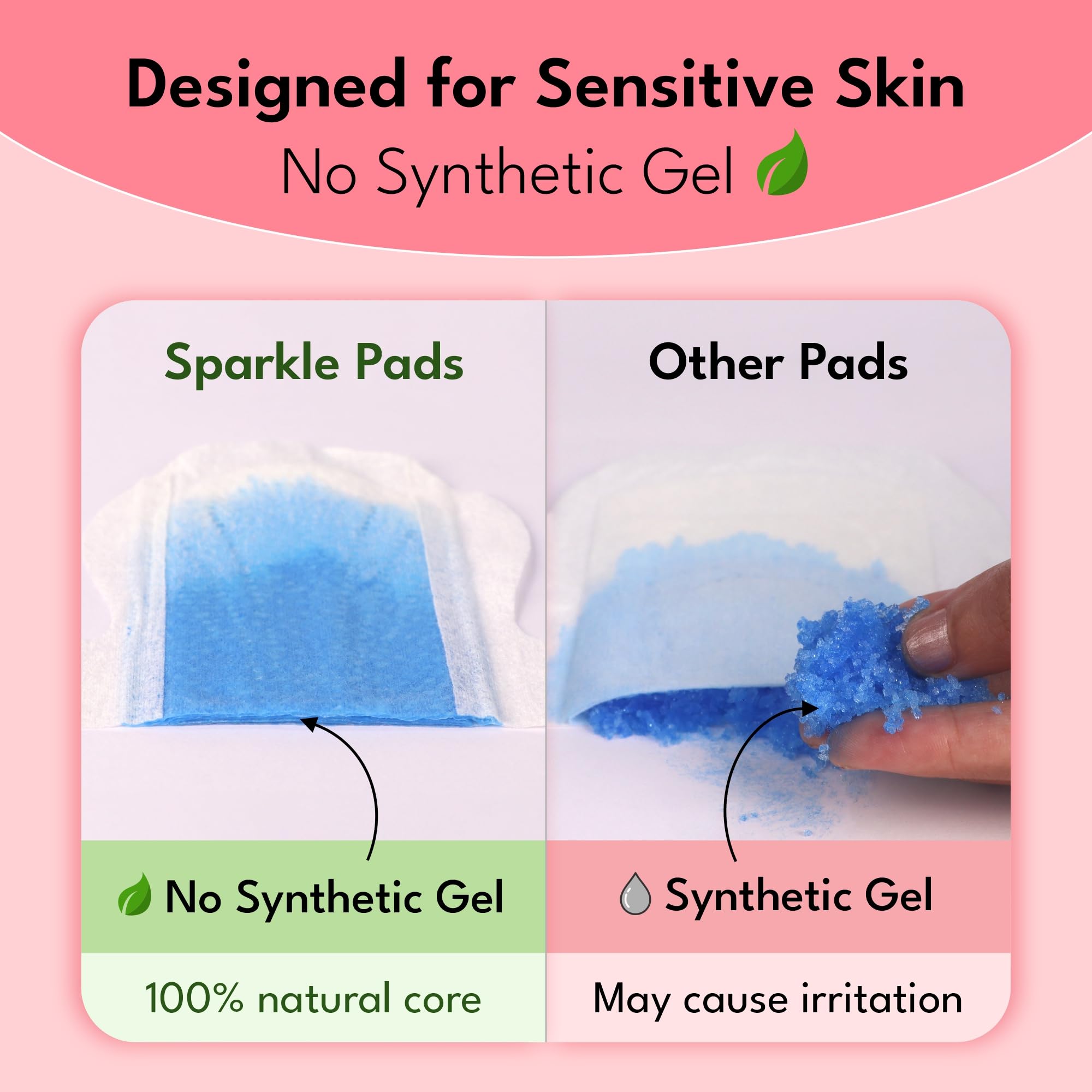 Sparkle capa superior ultrasuave que protege pieles sensibles