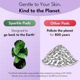 Sparkle compresa junto a una regla, tamaño compacto y discreto
