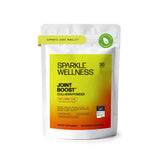 Sparkle Wellness frente del envase mostrando etiqueta y sabor acai-limón, ideal para movilidad