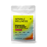 Sparkle Wellness frente del paquete mostrando diseño y sabor mixed berry y beneficio integral