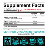 SPARTIS etiqueta con certificación EcoCert que garantiza origen orgánico