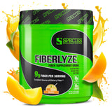 Species Nutrition envase Fiberlyze mango frente, identificación clara del producto