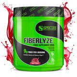 Species Nutrition empaque frontal de Fiberlyze Fruit Punch mostrando etiquetas y beneficios