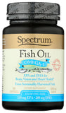 Spectrum fish oil vista frontal del frasco, presentación clara y confianza