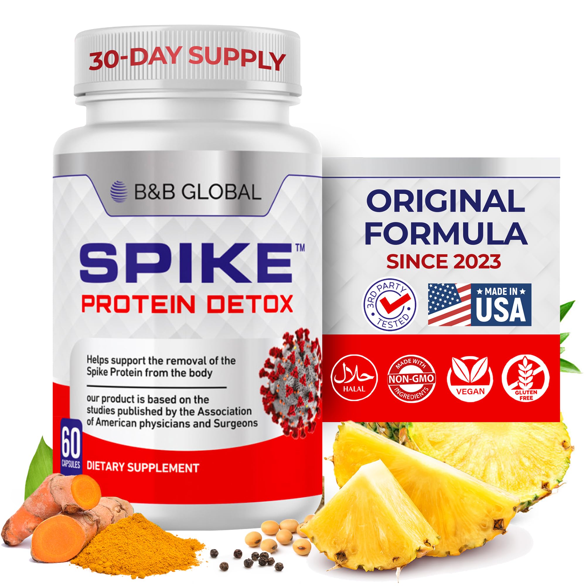 Spike Protein Detox frente del empaque mostrando la marca y claridad de uso