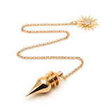 Spirit Hunter péndulo frontal de latón con baño 18K oro, apariencia profesional