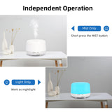 SPLITSKY difusor en uso en sala, crea atmósfera relajante y humidifica