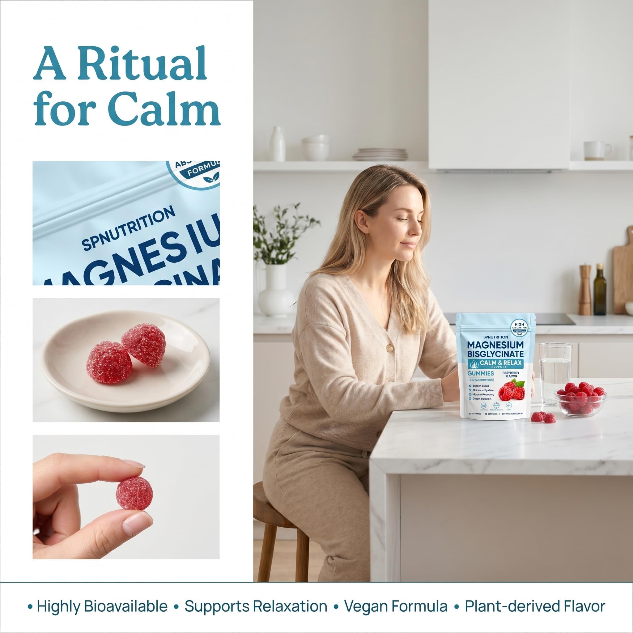 SPNUTRITION etiqueta nutricional en primer plano para lectura clara