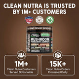 Clean Nutraceuticals primer plano de shiitake demostrando origen natural