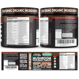 Clean Nutraceuticals botella con ingredientes secos exhibiendo variedad