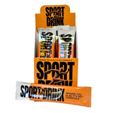 Sport Drink caja frontal mostrando diseño y beneficios, conveniente para llevar