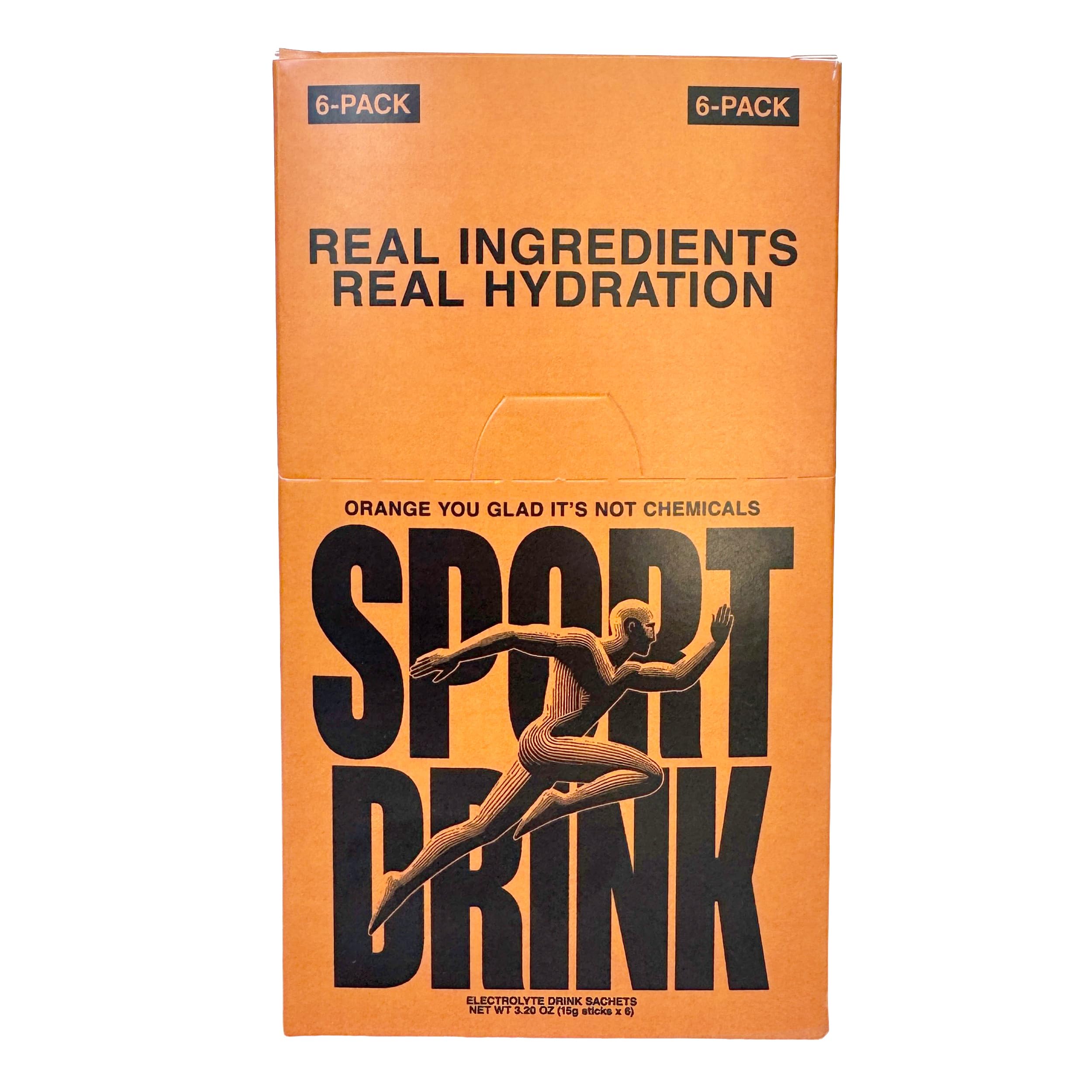 Sport Drink stickpack vertiéndose en botella, rápida disolución y refresco
