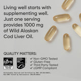 Sports Research botella abierta con softgels visibles que facilita la dosificación diaria