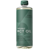 Sports Research aceite MCT frente del envase, beneficio claridad y pureza