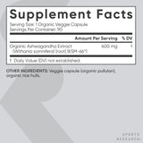 Sports Research etiqueta con KSM-66® y certificación orgánica visible