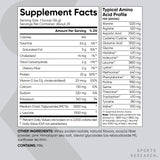 Sports Research batido servido en vaso demostrando mezcla suave y apetecible